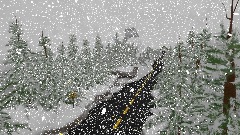 Snowy Mountain Road