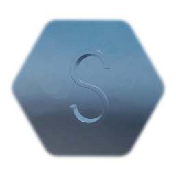 "S" (one block) metal letter