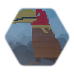 Pixel Art Channel-Billed Toucan as Kyoro-Chan