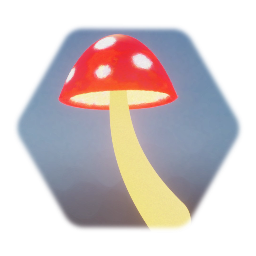 Champignon rouge brillant / Shiny red mushroom
