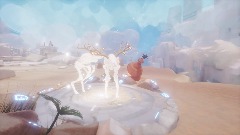 Ancient Temple as a Reindeer