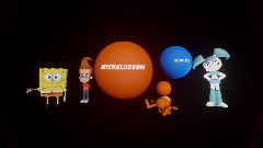 Nicktoon Characters fix The Nickelodeon Movies Logo