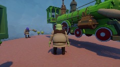 Shrek with train