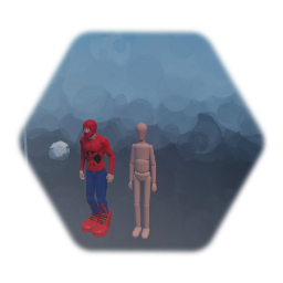 Spider-Man the movie game poses and puppet