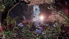 Remezcla de Cueva y montañas con llerva