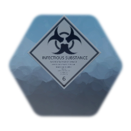 Class 6.1 Infectious Substance Placard