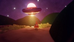 Conical Extraterrestrial Treasure Hunter at The old farm