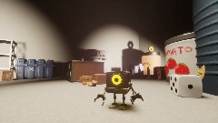 Ducky the Robot on a space adventure.