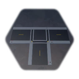 Single Lane T Intersection With Roads