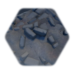 Medieval stone rubble 1