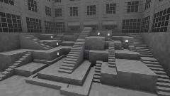 Brutalist Industrial Courtyard