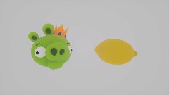 King pig Eats a lemon and dies