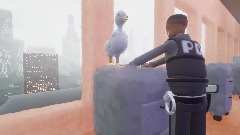 Mr. Quackers at the Police Station
