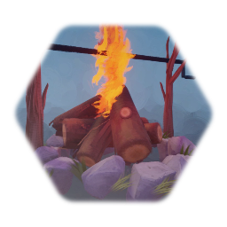 Cozy Campfire with Spit