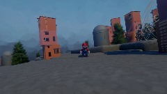 Mario and Cowboy in floating City