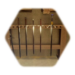 Simple sword rack