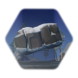 Snowy Rock Formation (Small)