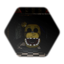Withered Golden Freddy - <clue>FNAF 2: Closing Day</clue>
