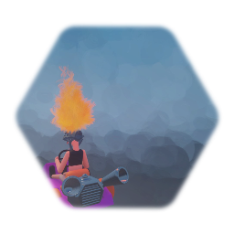 Fluffy  In a Regular Go Kart