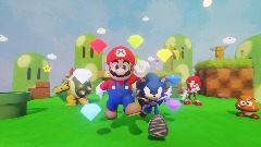 Mario and Sonic Mushroom Chaos
