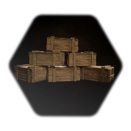 Small wooden crates