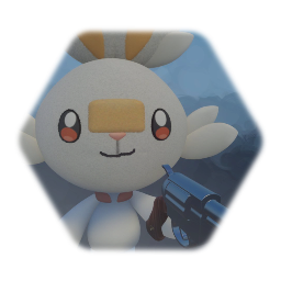 Scorbunny with a gun