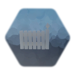 White Picket Fence Post