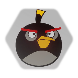 Angry birds - Bomb (2D)