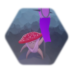 Miniatura de guerrero melee del imperio fungi