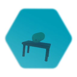 Potato falls off Table