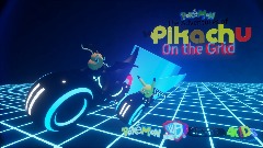 The adventures of Pikachu on the Grid Poster