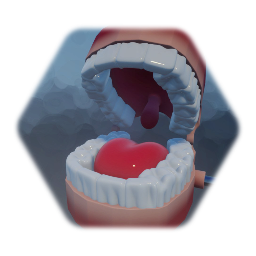 Clockwork false teeth