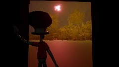 Squidward is hit with Napalm