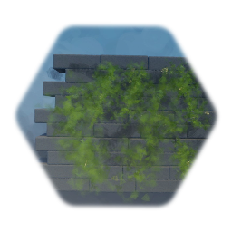 Ivy covered stone wall