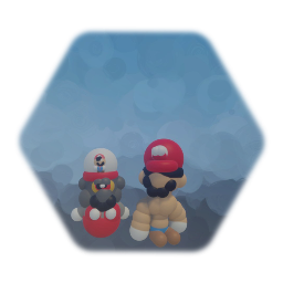 Mario Mech And Ripped Mario.