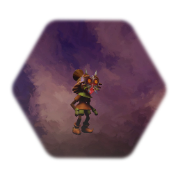 Legend of zelda majoras mask skull kid with mask