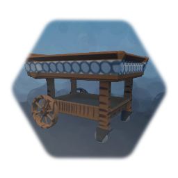 Old-fashioned serving cart