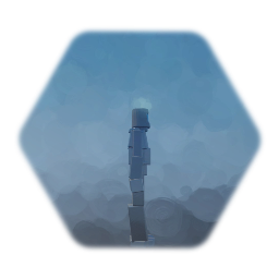 Man in pod but with his beginning animation