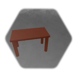 A solid 4 legged wooden surface for placing things on aka table