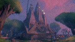 Water mill in the forest