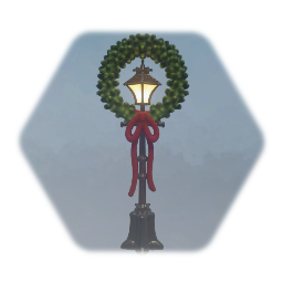 Streetlamp with Wreath