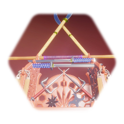 Weapon Rack with Japanese weapons