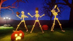 Spooky scary skeleton dance Cancelled animation