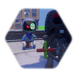 Sackboi meets... Evil Astro boi