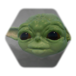 Baby Yoda head