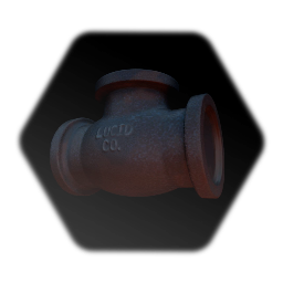Rusty Pipe T Fitting