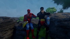 Spiderman and Black panther