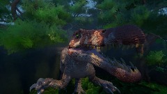 JURASSIC PARK III Spinosaurus Animation