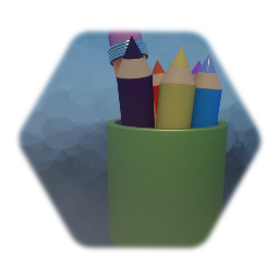 Pencil pot and pencils