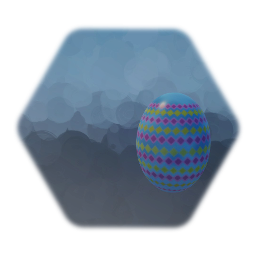 Blue Easter Egg